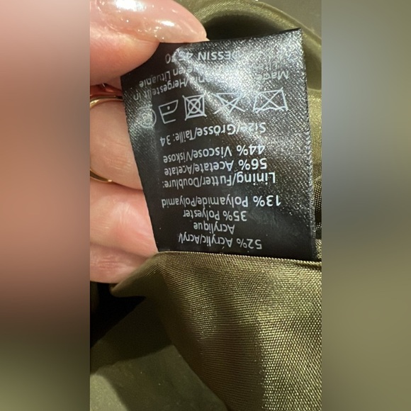 NWOT BAUM UND PFERDGARTEN Gold and Brown Brocade Midi Skirt|SIZE EU34 - Picture 7 of 7